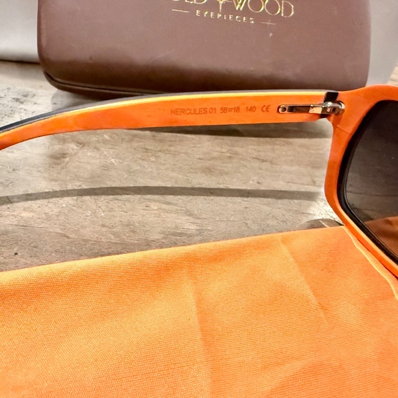 Hercules Sunglasses by Gold & Wood w/Original Case and Cloth - Picture 5 of 7
